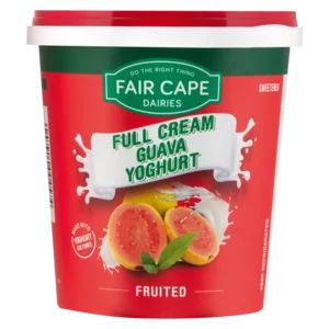 Fair Cape Full Cream Guava Flavoured Yoghurt 1kg Fair Cape Full Cream Guava Flavoured Yoghurt 1kg
