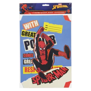 Spiderman Themed Assorted A4 Book Jackets 5 Piece