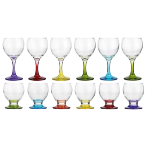 Verries Steam Coral Glass Set 12 Piece