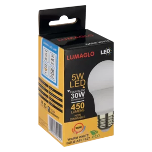 Lumaglo Warm White A55/E27 LED Globe 5W