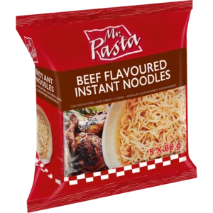 Mr. Pasta Instant Beef Noodles 5x60g Mr. Pasta Instant Beef Noodles 5x60g