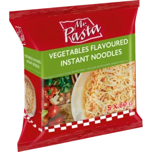 Mr. Pasta Vegetable Instant Noodles 5x60g Mr. Pasta Vegetable Instant Noodles 5x60g