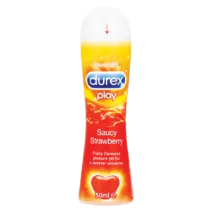 Durex Play Saucy Strawberry Flavoured Lubricant Gel 50ml