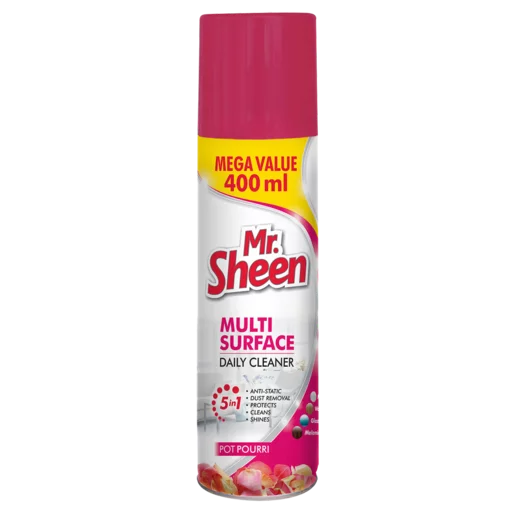 Mr Sheen Potpurri Scented Multi Surface Spray 400ml Mr Sheen Potpurri Scented Multi Surface Spray 400ml