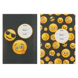 Creative Stationery A4 Emoji Book Jackets 5 Pack Creative Stationery A4 Emoji Book Jackets 5 Pack