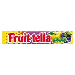 Fruit-Tella Duo Grape & Lemon Sweets 38g Fruit-Tella Duo Grape & Lemon Sweets 38g