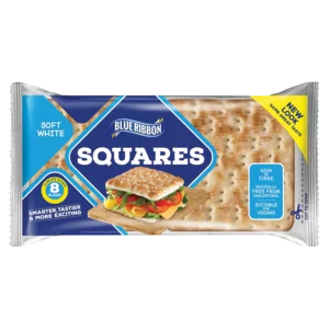 Blue Ribbon Squares Soft White 8 Pack