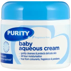 Purity Fragrance Free Baby Aqueous Cream Tub 325ml Purity Fragrance Free Baby Aqueous Cream Tub 325ml