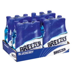 Breezer Blueberry Flavoured Spirit Cooler Bottles 24x 275ml