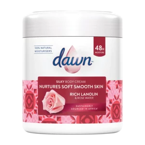 Dawn Rich Lanolin & Rose Water Silky Body Cream 400ml Dawn Rich Lanolin & Rose Water Silky Body Cream 400ml
