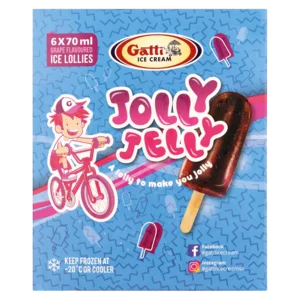 Gatti Jolly Jelly Ice Cream Sticks 6x70ml
