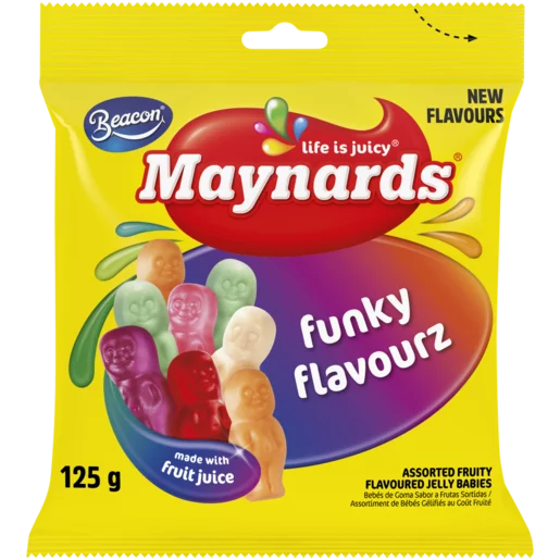 Maynards Funky Flavourz Jelly Babies 125g Maynards Funky Flavourz Jelly Babies 125g