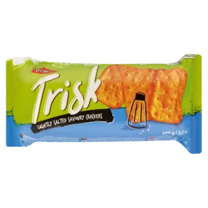 Trisk Lightly Salted Savoury Crackers 100g Trisk Lightly Salted Savoury Crackers 100g