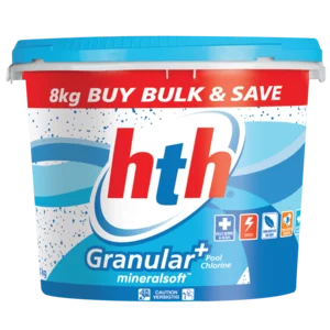 HTH Granular+ Mineralsoft Pool Chlorine 8kg HTH Granular+ Mineralsoft Pool Chlorine 8kg