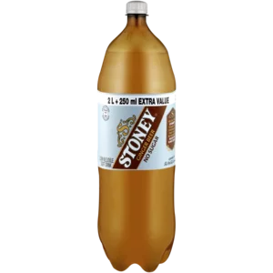 Stoney Low Kilojoule & No Sugar Ginger Beer Bottle 2.25L Stoney Low Kilojoule & No Sugar Ginger Beer Bottle 2.25L