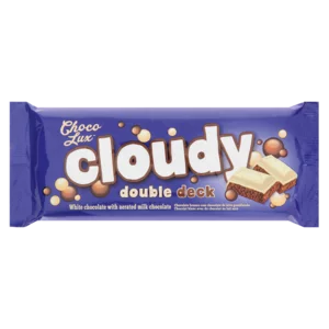 Choco Lux Cloudy Double Deck Chocolate Slab 100g Choco Lux Cloudy Double Deck Chocolate Slab 100g