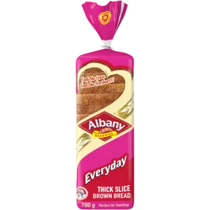 Albany Everyday Thick Sliced Brown Bread Loaf 700g Albany Everyday Thick Sliced Brown Bread Loaf 700g