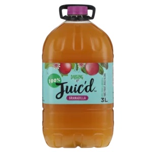 Darling Juic'd Granadilla Flavoured 100% Fruit Juice 3L Darling Juic'd Granadilla Flavoured 100% Fruit Juice 3L