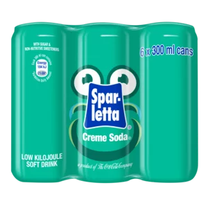 Spar-Letta Creme Soda Soft Drink Cans 6x300ml Spar-Letta Creme Soda Soft Drink Cans 6x300ml