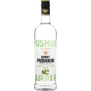Count Pushkin Premium Imperial Apple Flavoured Vodka Bottle 750ml Count Pushkin Premium Imperial Apple Flavoured Vodka Bottle 750ml