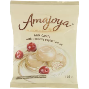 Amajoya With Cranberry Yoghurt Centre Milk Candy 125g