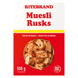 Ritebrand Muesli Rusks 500g Ritebrand Muesli Rusks 500g