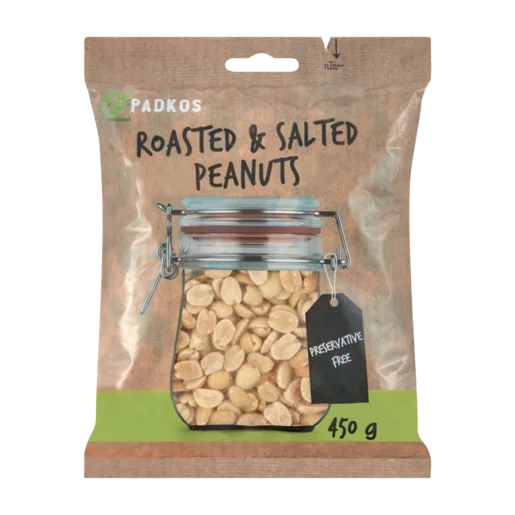 Padkos Roasted & Salted Peanuts Bag 450g Padkos Roasted & Salted Peanuts Bag 450g