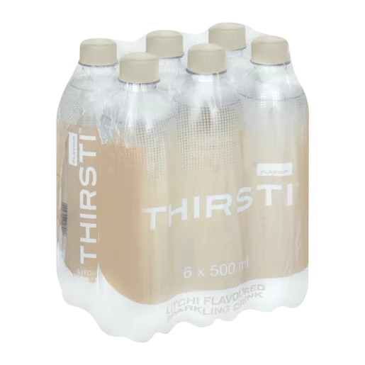 Thirsti Sparkling Litchi Flavoured Drink 6x500ml Thirsti Sparkling Litchi Flavoured Drink 6x500ml