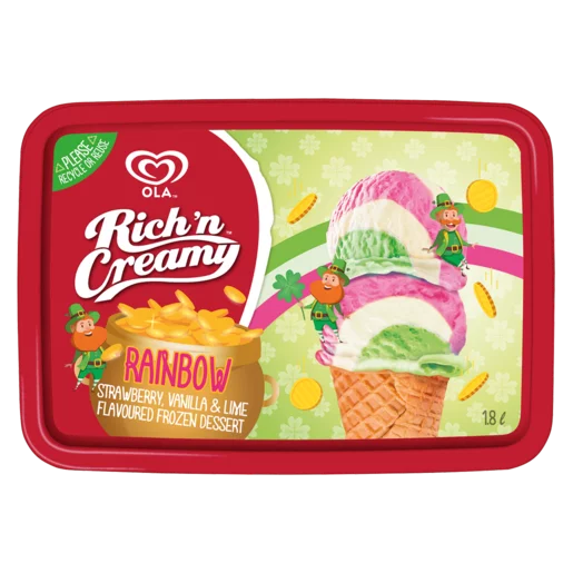 Ola Rich 'n Creamy Rainbow Ice Cream 1.8L Ola Rich 'n Creamy Rainbow Ice Cream 1.8L