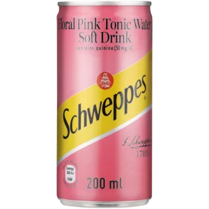 Schweppes Floral Pink Tonic Soft Drink Can 200ml