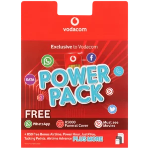 Vodacom Power Pack Prepaid SIM Card Starter Pack Vodacom Power Pack Prepaid SIM Card Starter Pack