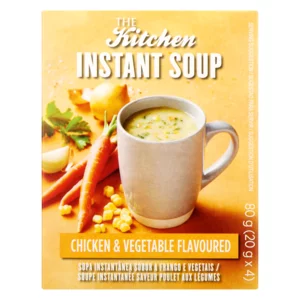 The Kitchen Chicken & Vegetable Flavoured Instant Soup 3 Pack 80g The Kitchen Chicken & Vegetable Flavoured Instant Soup 3 Pack 80g