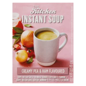 The Kitchen Creamy Pea & Ham Flavoured Instant Soup Packets 3 Pack The Kitchen Creamy Pea & Ham Flavoured Instant Soup Packets 3 Pack