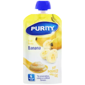 Purity Banana Fruit Puree Baby Pouch 110ml Purity Banana Fruit Puree Baby Pouch 110ml