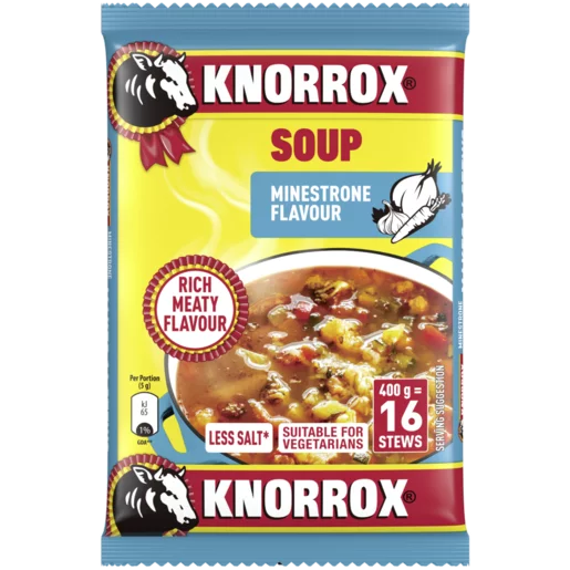 Knorrox Minestrone Flavoured Thickening Soup 400g Knorrox Minestrone Flavoured Thickening Soup 400g