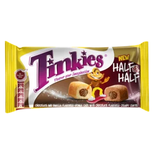 Tinkies Half & Half Chocolate & Vanilla Flavoured Sponge Cake 45g