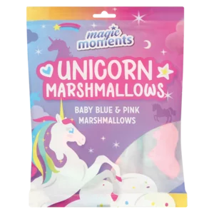 Magic Moments Baby Blue & Pink Unicorn Marshmallows 120g Magic Moments Baby Blue & Pink Unicorn Marshmallows 120g