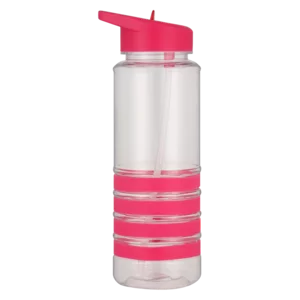 Rainbow Silicone Water Bottle 700ml With Straw Rainbow Silicone Water Bottle 700ml With Straw