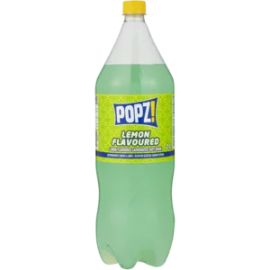 Popz! Lemon Flavoured Soft Drink Bottle 2L