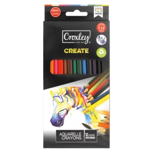 Croxley Aquarelle Crayons 12 Pack Croxley Aquarelle Crayons 12 Pack