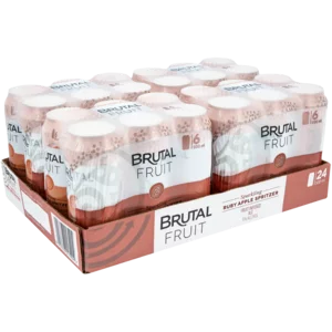 Brutal Fruit Ruby Apple Flavoured Sparkling Spritzer Cans 4x500ml Brutal Fruit Ruby Apple Flavoured Sparkling Spritzer Cans 4x500ml