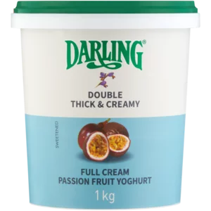 Darling Passion Fruit Full Cream Yoghurt 1kg Darling Passion Fruit Full Cream Yoghurt 1kg