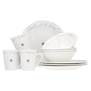 Home Where Heart Is Dinner Set 12 Piece