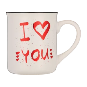 Enamel Heart Look Mug Coffee Enamel Heart Look Mug Coffee