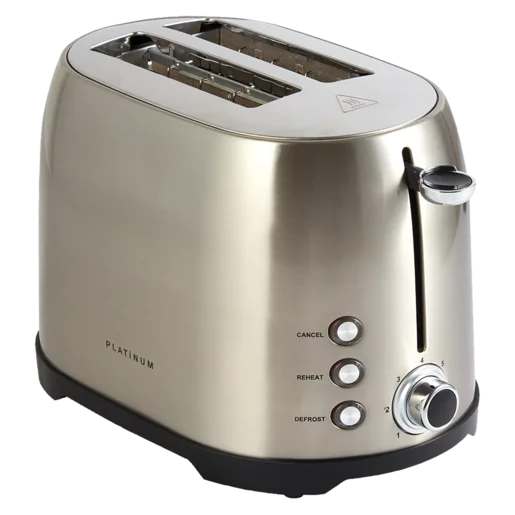 Platinum Stainless Steel Classic 2 Slice Toaster