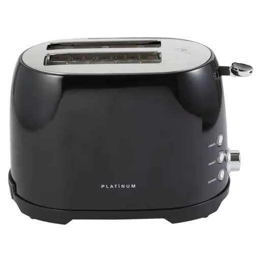 Platinum Black Classic 2 Slice Toaster