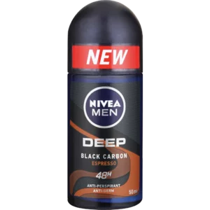 Nivea Men Deep Black Carbon Espresso Anti-Perspirant Roll-On 50ml Nivea Men Deep Black Carbon Espresso Anti-Perspirant Roll-On 50ml