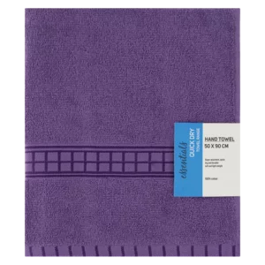 Essentials Purple Plain Wanda Hand Towel Essentials Purple Plain Wanda Hand Towel