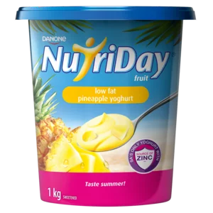 Nutriday Low Fat Pineapple Fruit Yoghurt 1kg
