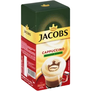 Jacobs Reduced Sugar Cappuccino Sticks 10 Pack Jacobs Reduced Sugar Cappuccino Sticks 10 Pack